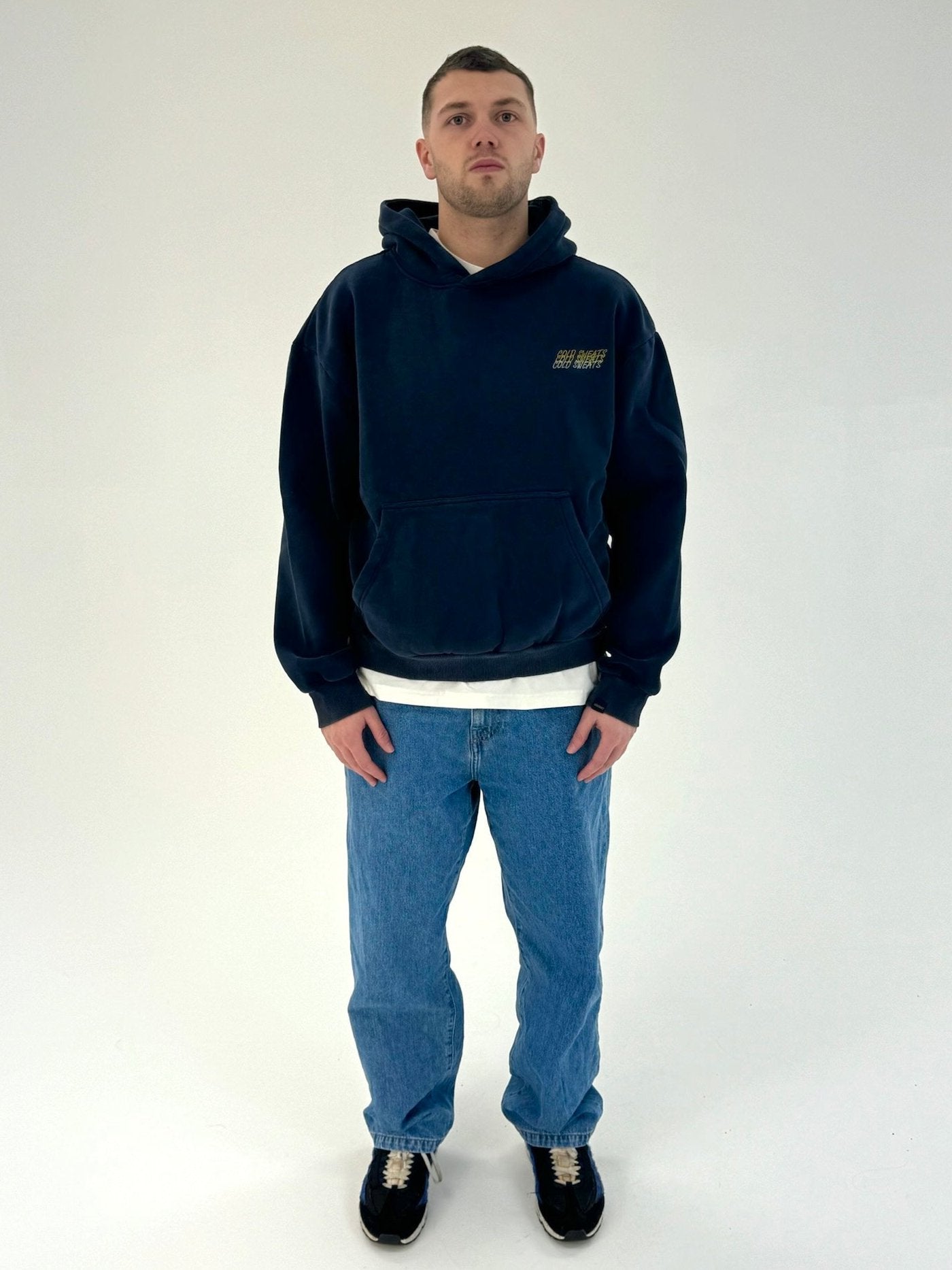 Navy Vintage Wash Hoodie