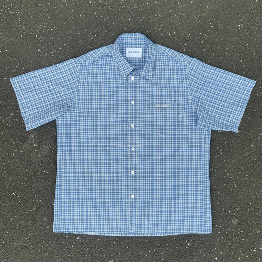 Box Fit Shirt - Teal & Grey Check